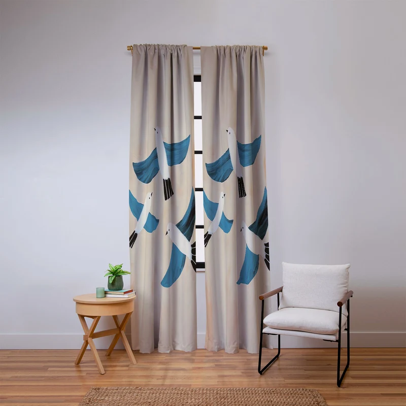 Seabird Trio Window Curtain