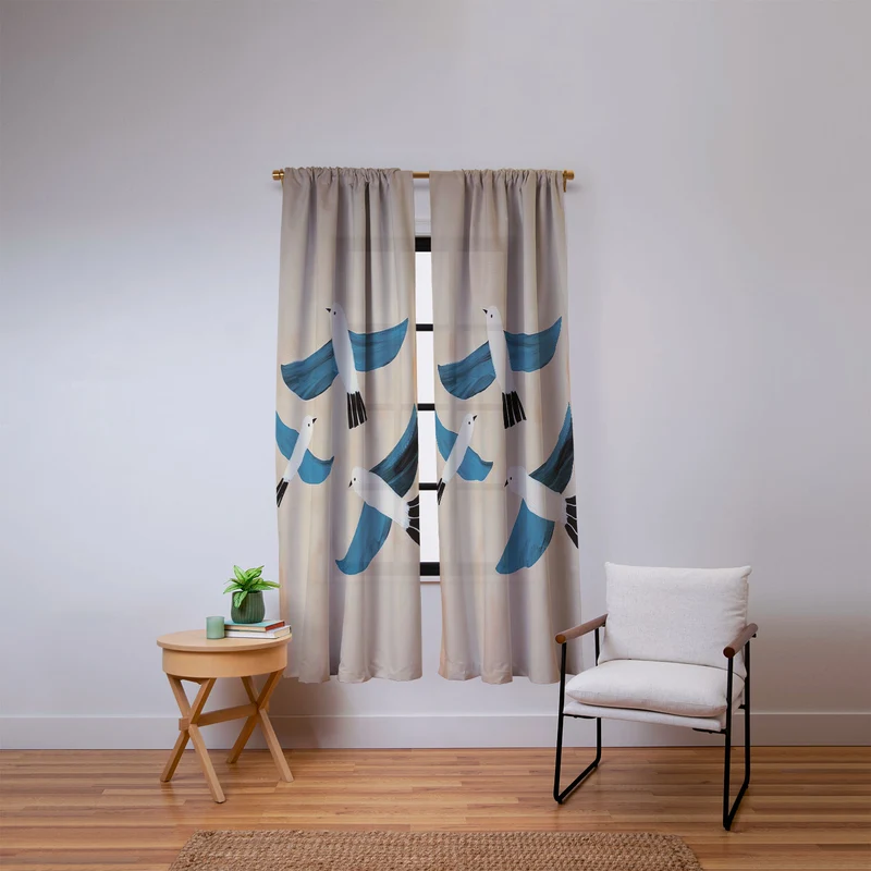 Seabird Trio Window Curtain