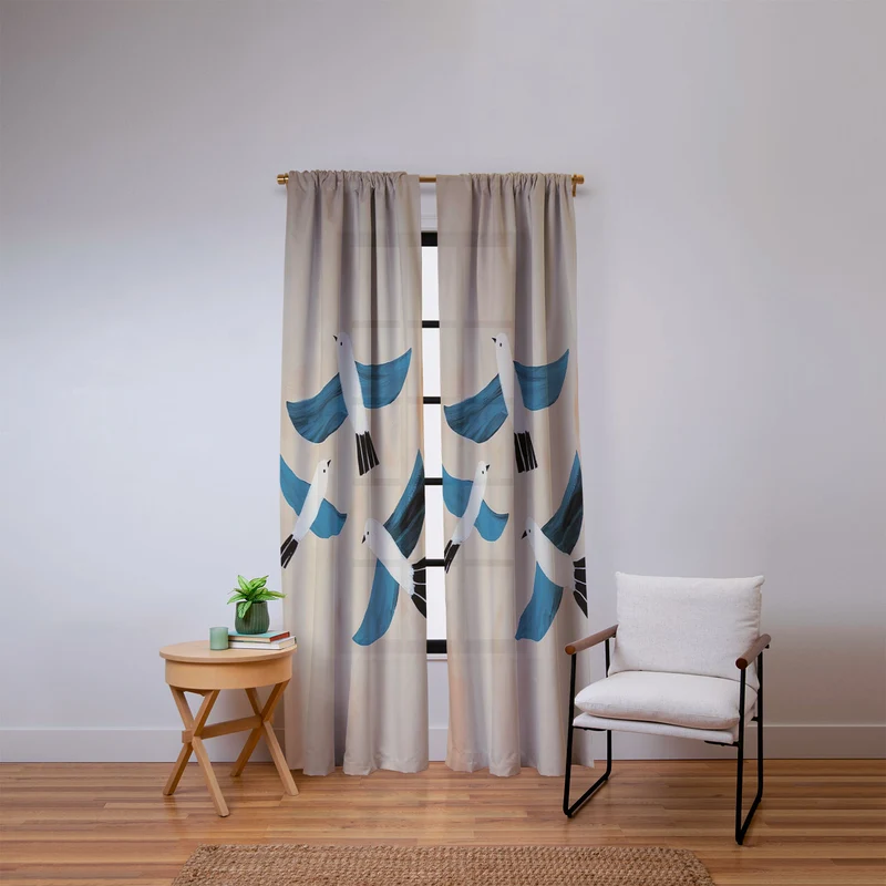 Seabird Trio Window Curtain