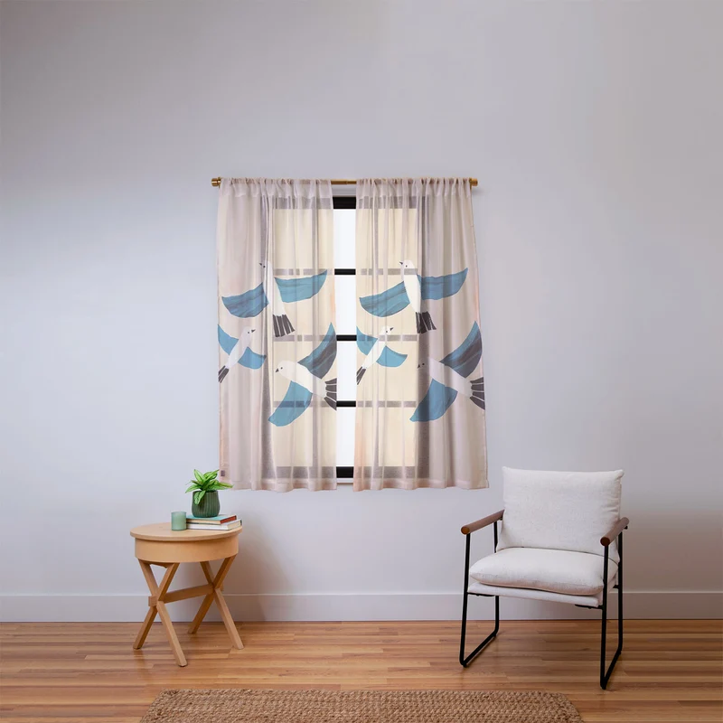 Seabird Trio Window Curtain