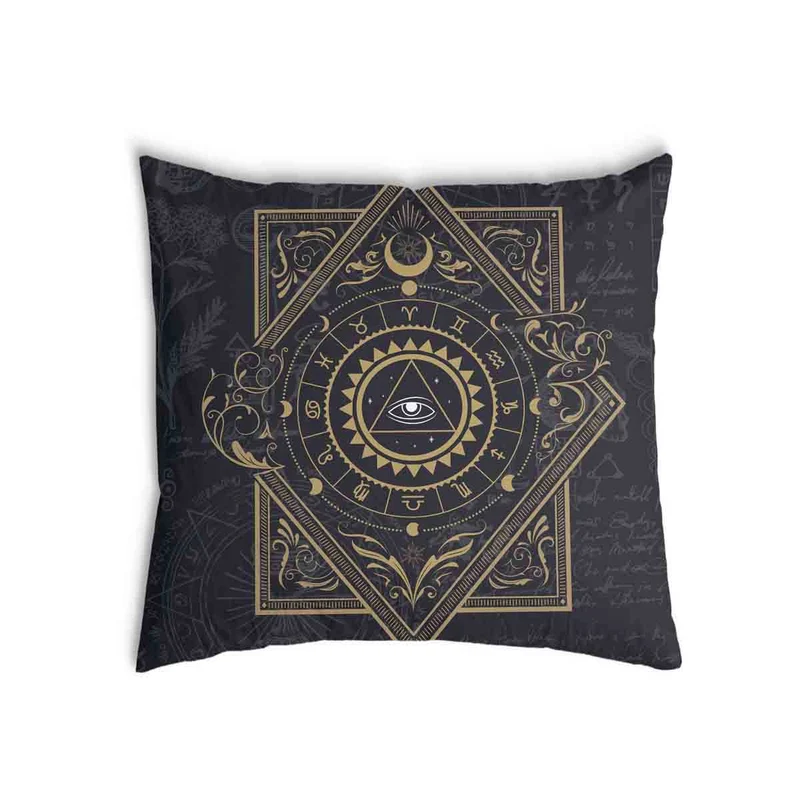 Gesundheitskissen Schwarz Mystik Mandala