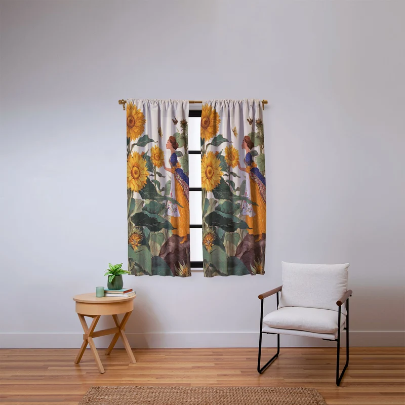 Sunflower Serenade Window Curtain
