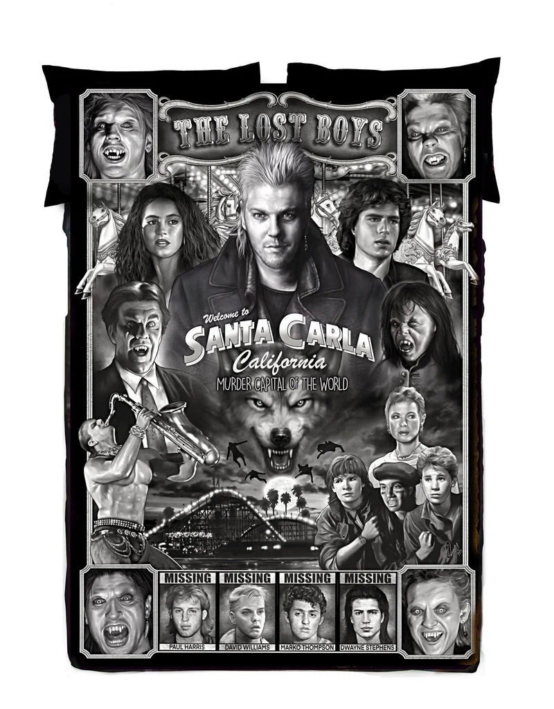 Horror Movie Blanket - Lost Boys Blanket - Luxury Twin / Double Fleece Blanket