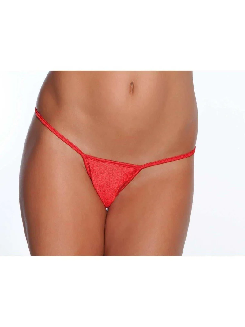 Coquette Low Rise G-string in Lycra - Verkrijgbaar in rood, zwart, wit en de maten One Size en XL
