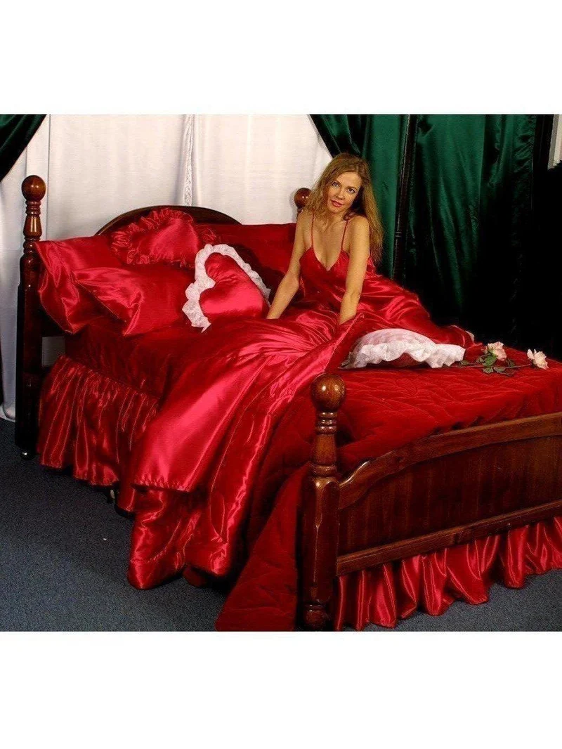 Luxe satijnen kussenslopen set van 2 - Zachte satijnen lingerie voor King, Queen, standaardmaat