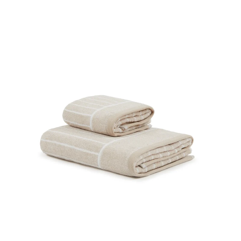 Asciugamano con Ospite gessato Moderno in Spugna 550 gr/mq