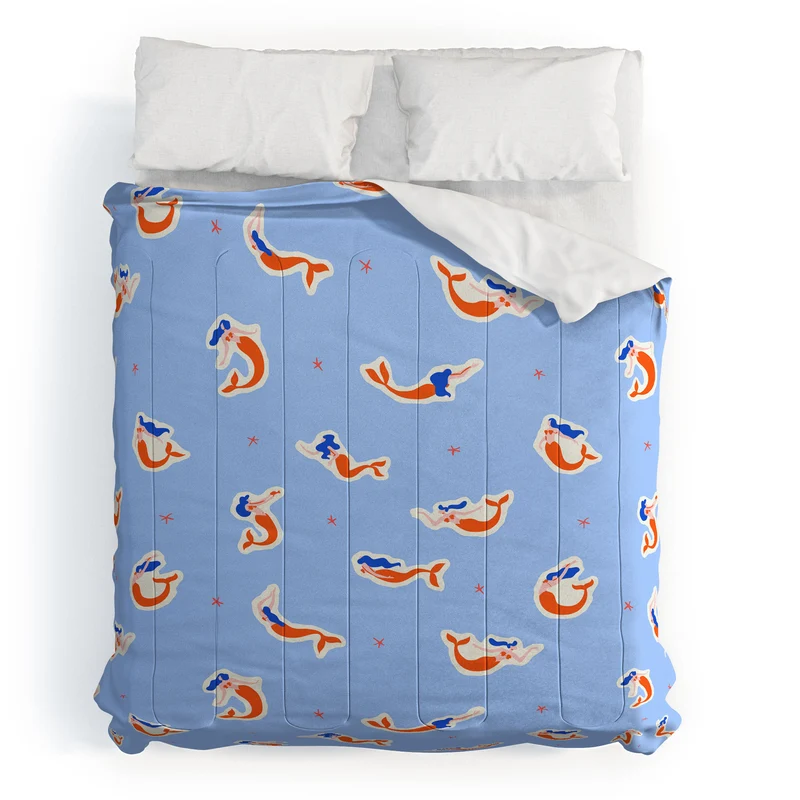 Mermaid women art pattern Comforter