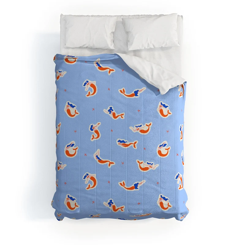 Mermaid women art pattern Comforter