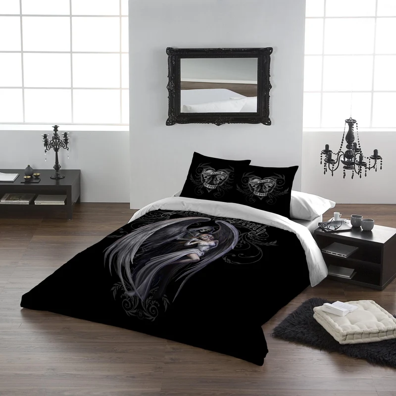 Gothic Bedroom Decor | Dance with Death SuperKing | Anne Stokes Duvet