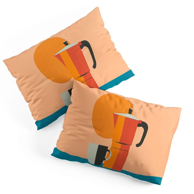 Modern Coffee Vibe Pillow Sham