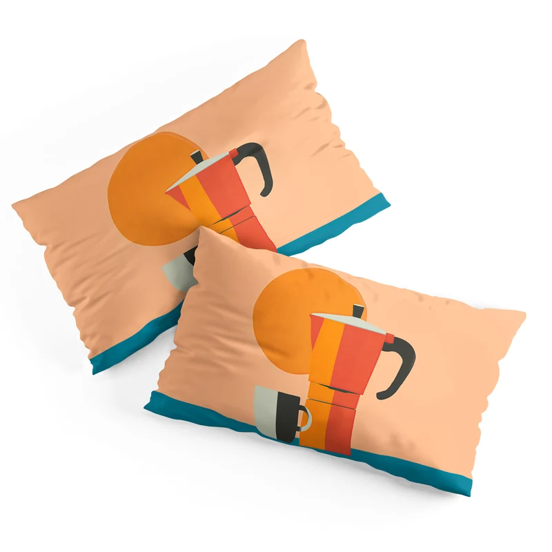 Modern Coffee Vibe Pillow Sham