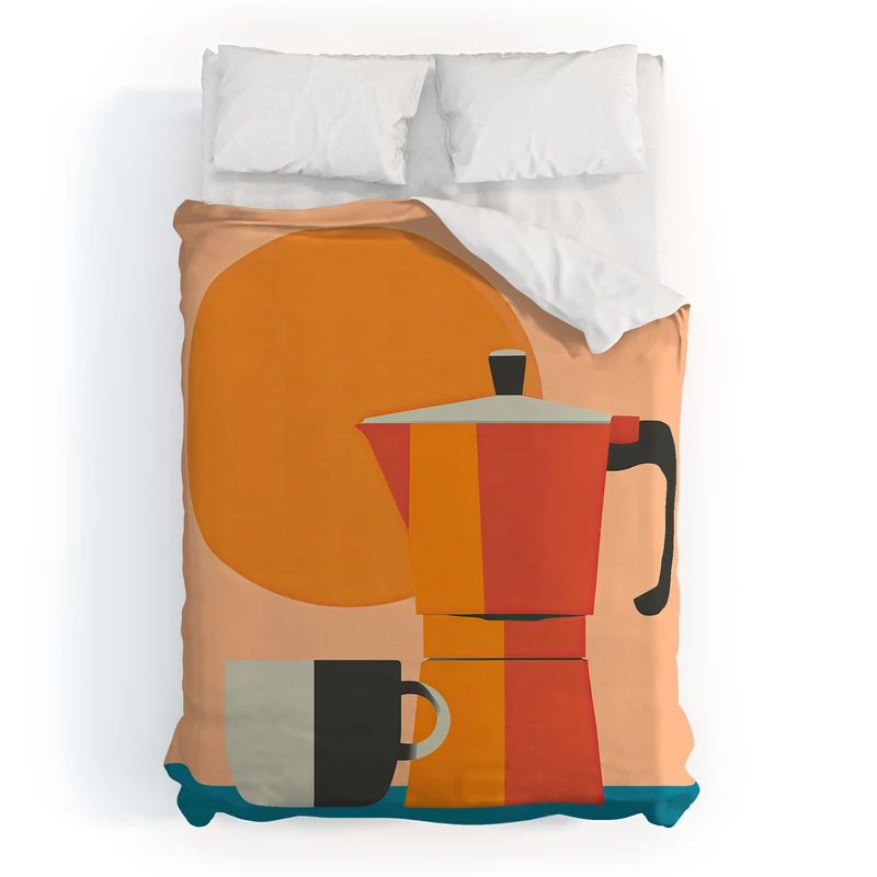Modern Coffee Vibe Duvet Cover