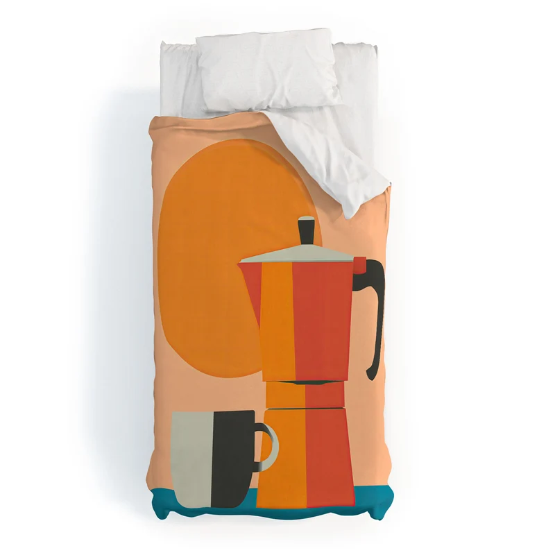 Modern Coffee Vibe Duvet Cover