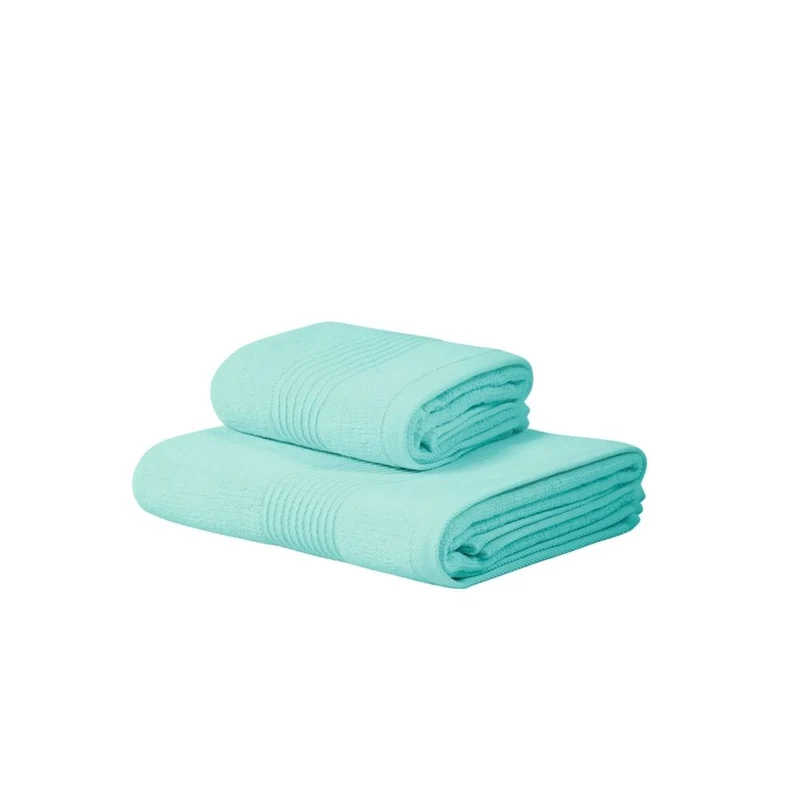 Asciugamano con Ospite in Spugna Stripes Carrara Fyber Tinta Unita