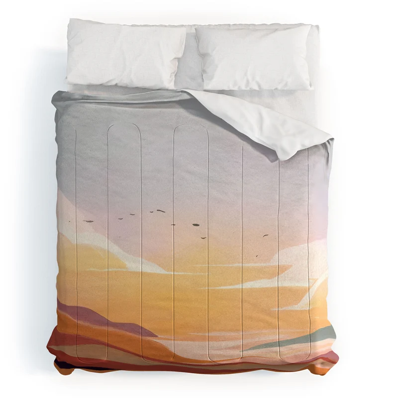 Golden Sunset Comforter