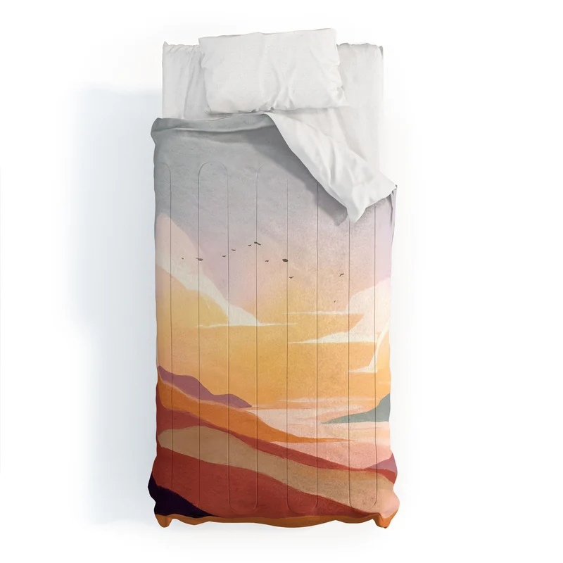 Golden Sunset Comforter