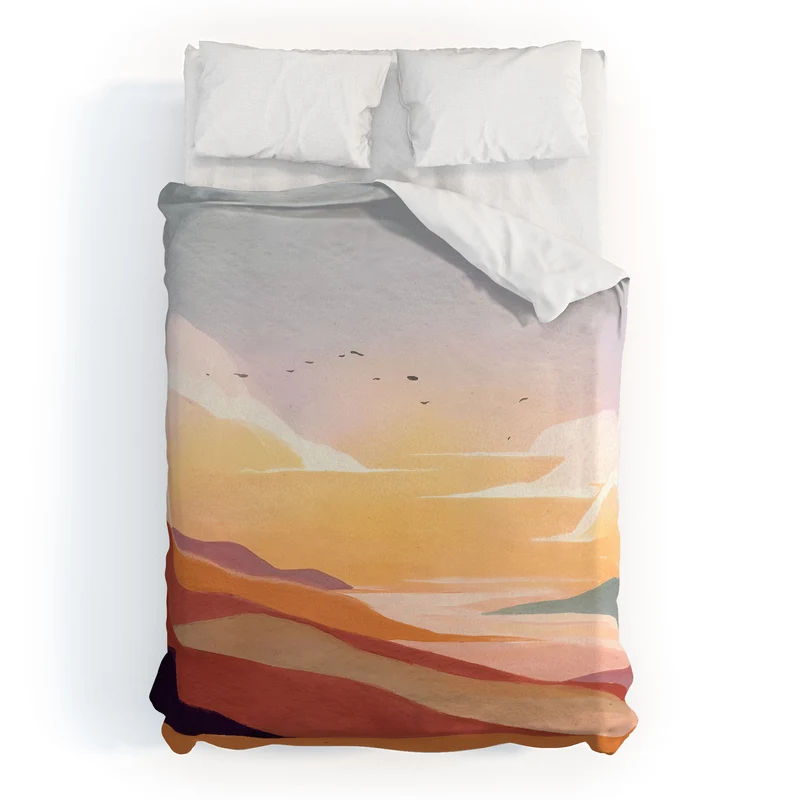 Golden Sunset Duvet Cover