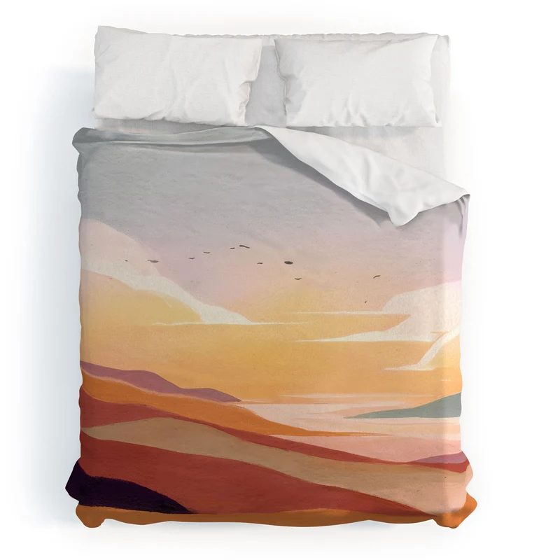 Golden Sunset Duvet Cover