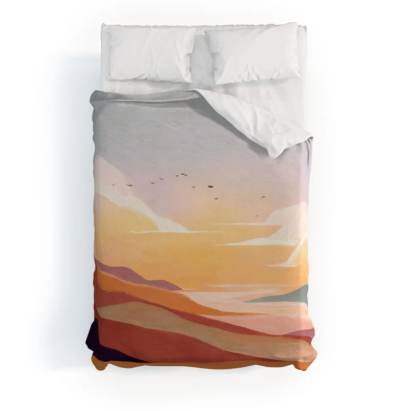Golden Sunset Duvet Cover