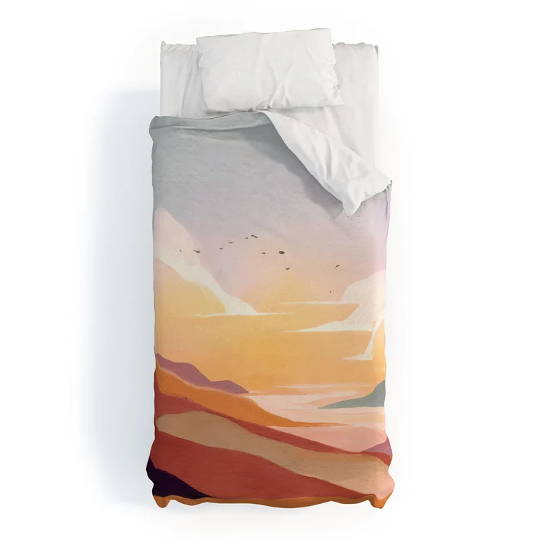 Golden Sunset Duvet Cover