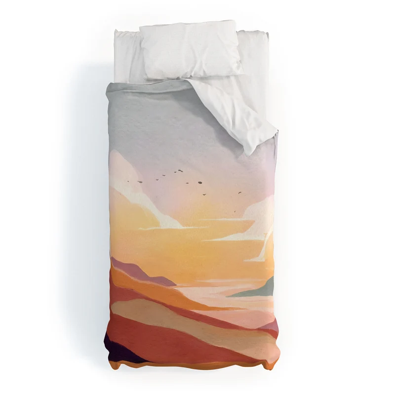 Golden Sunset Duvet Cover