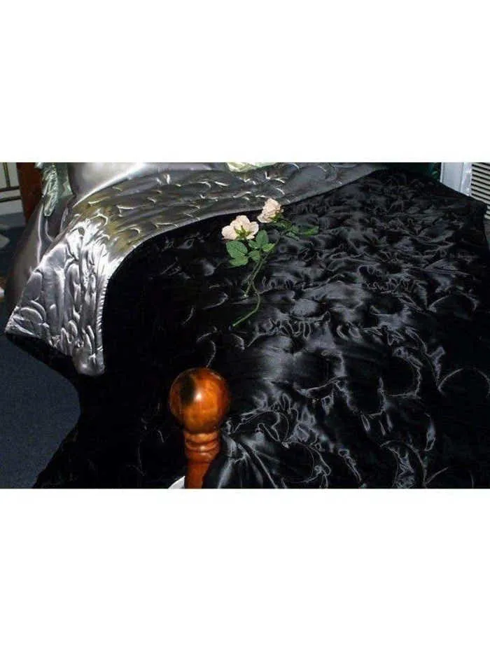Aangepaste satijnen dekbedovertrek - Luxe Charmeuse met 600 draden per inch en op maat gemaakte quiltopties