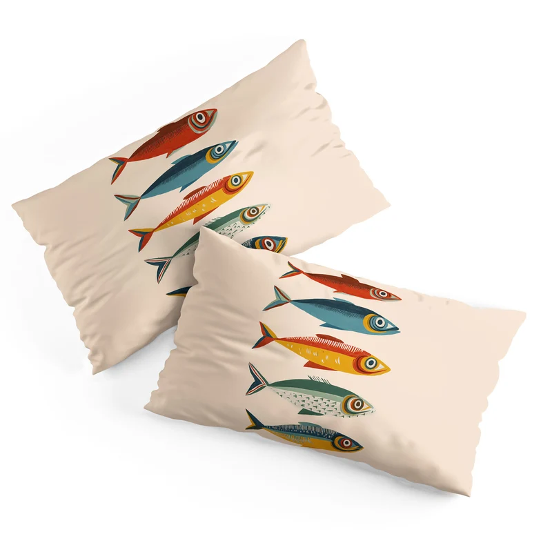 Rainbow Sardines Pillow Sham