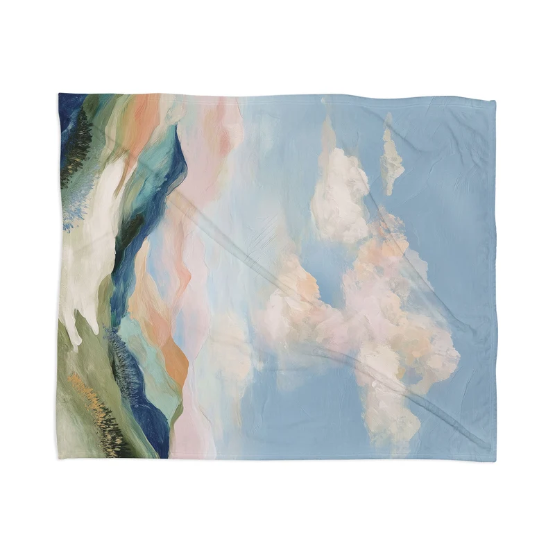 Pastel Hills Throw Blanket