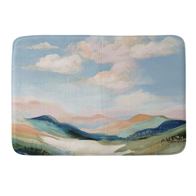 Pastel Hills Bath Mat
