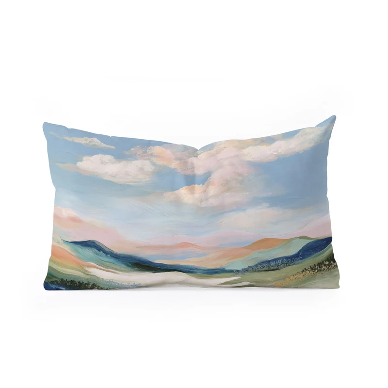 Pastel Hills Rectangular Pillow