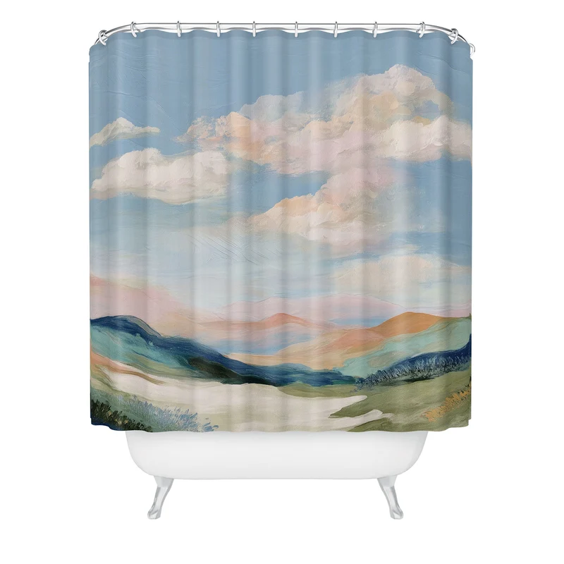 Pastel Hills Shower Curtain
