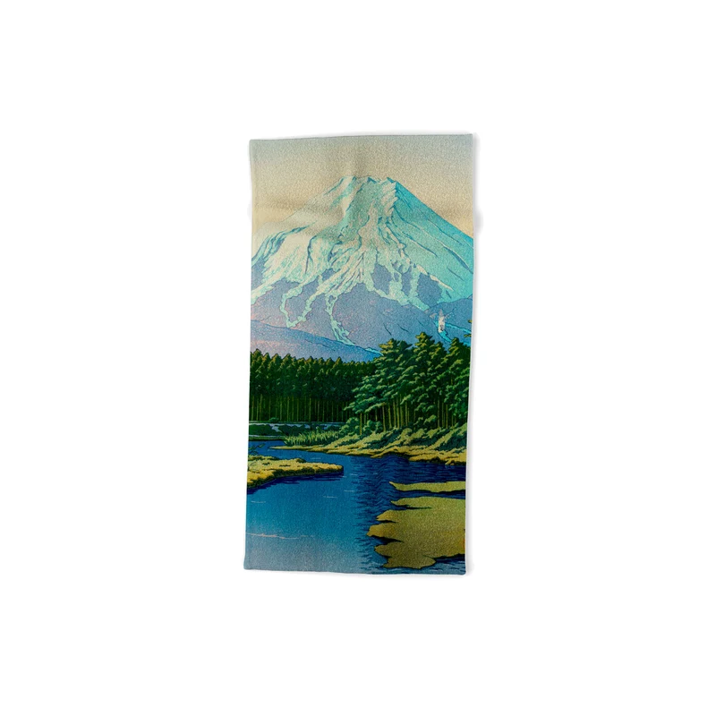 Kawase Hasui Mount Fuji Oshino Bath Towel