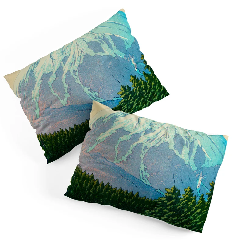 Kawase Hasui Mount Fuji Oshino Pillow Sham