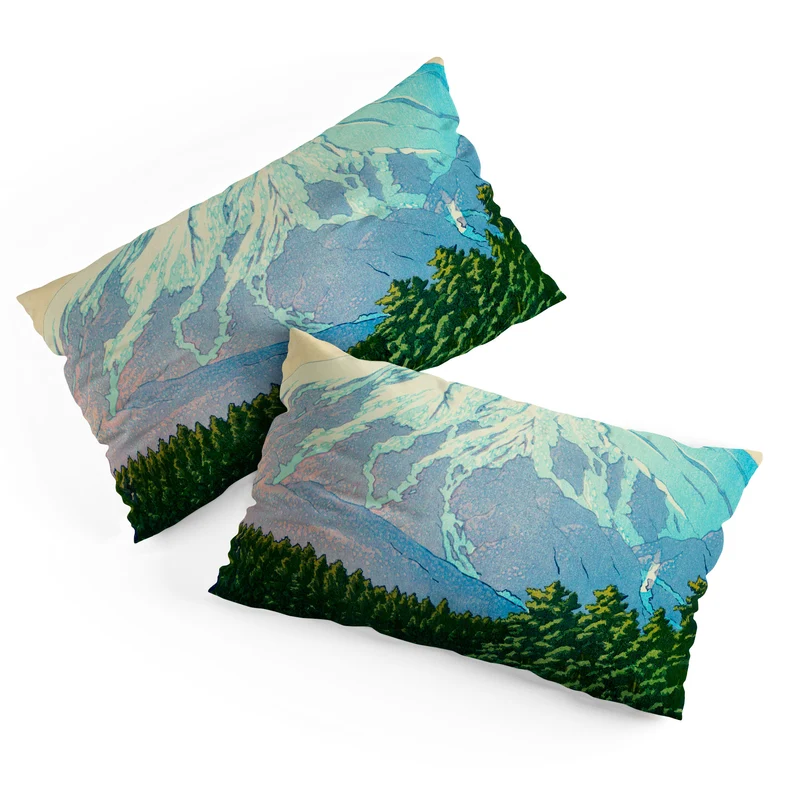 Kawase Hasui Mount Fuji Oshino Pillow Sham