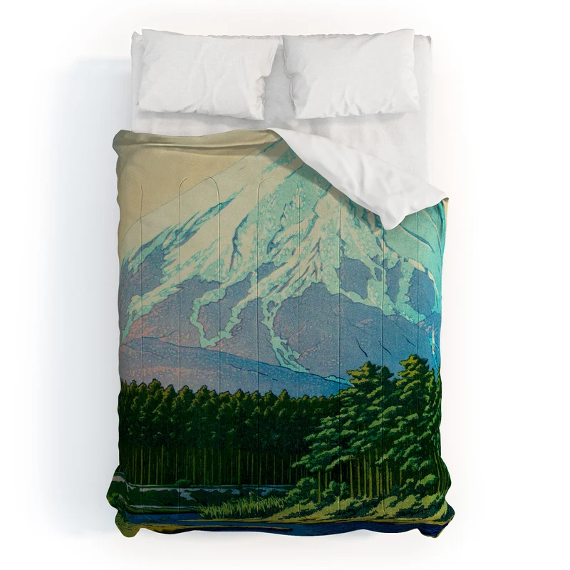 Kawase Hasui Mount Fuji Oshino Comforter