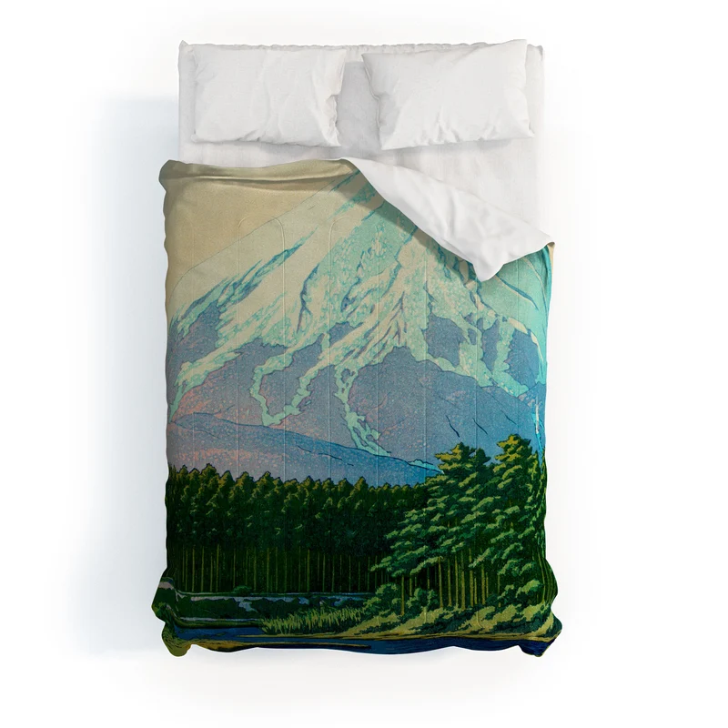 Kawase Hasui Mount Fuji Oshino Comforter