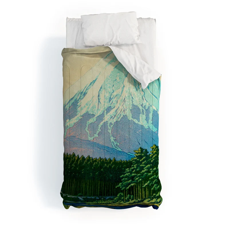 Kawase Hasui Mount Fuji Oshino Comforter