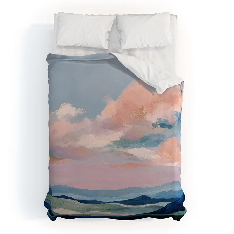 Soft Sky Horizon Duvet Cover