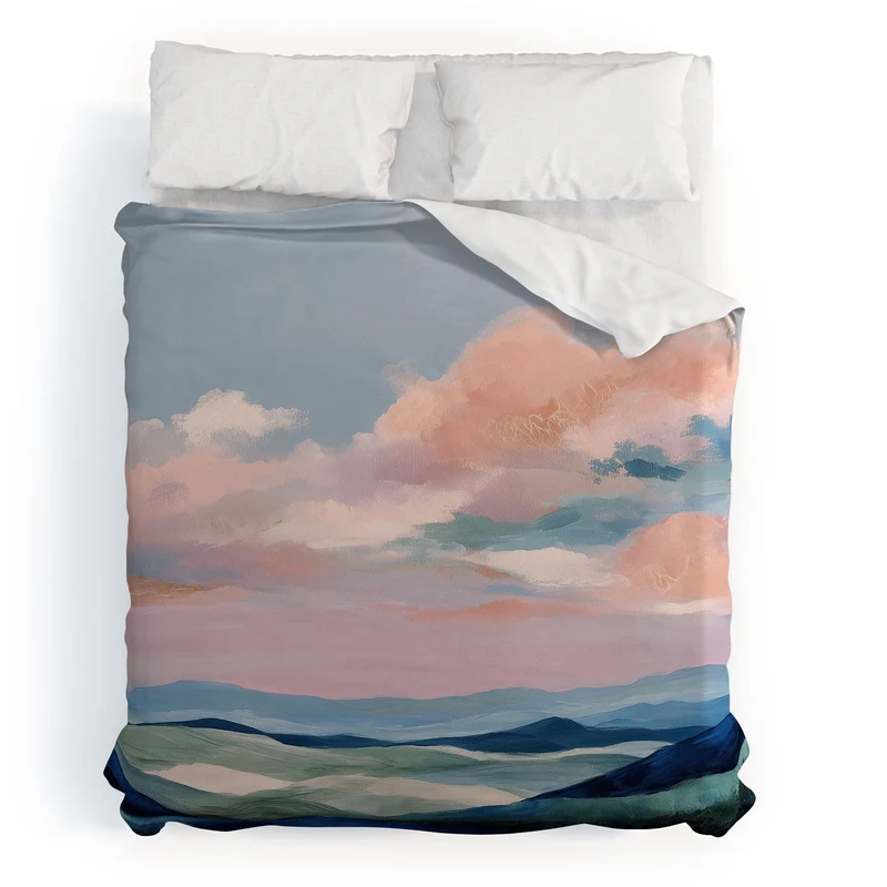 Soft Sky Horizon Duvet Cover