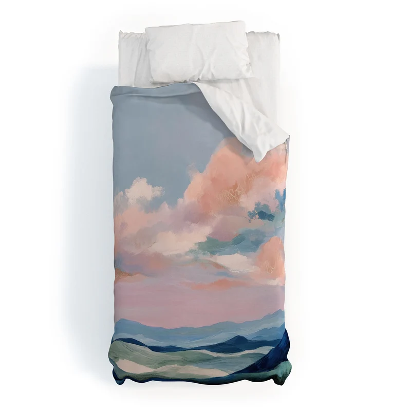 Soft Sky Horizon Duvet Cover