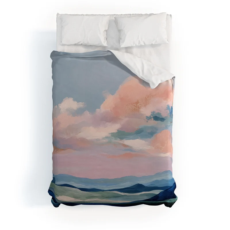 Soft Sky Horizon Duvet Cover
