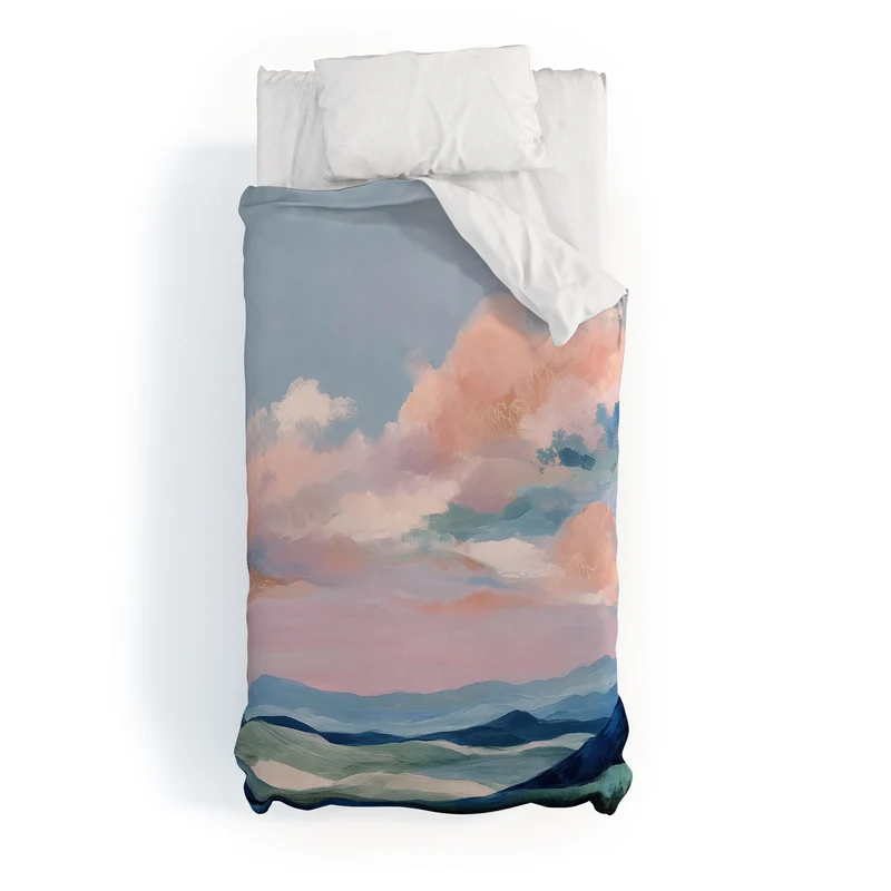 Soft Sky Horizon Duvet Cover