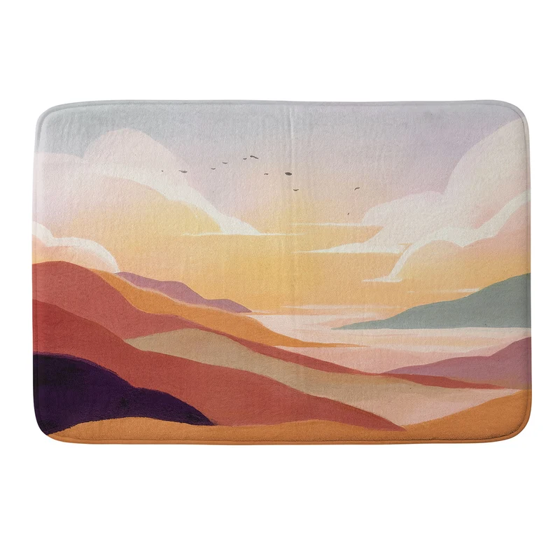 Golden Sunset Bath Mat