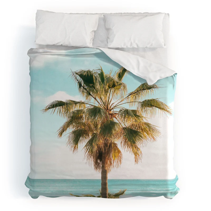 Ocean Palms Duvet Cover