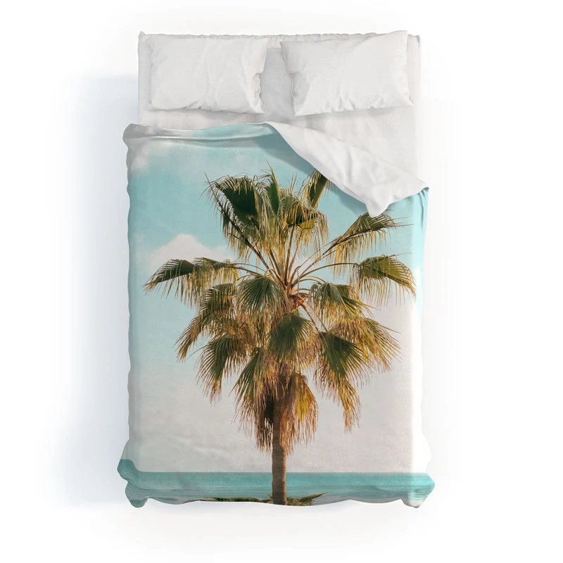 Ocean Palms Duvet Cover