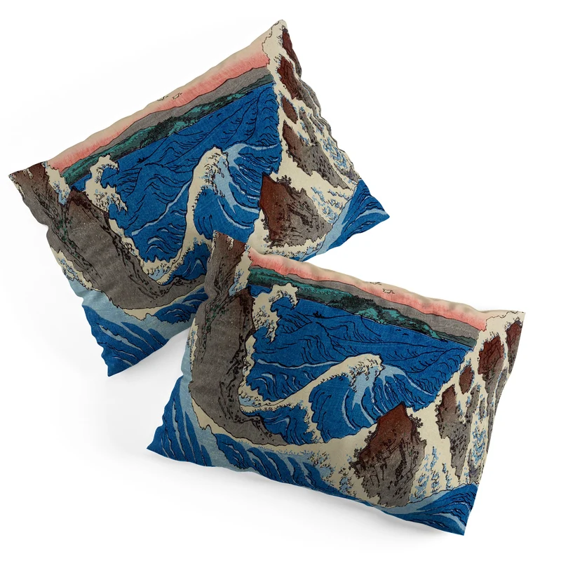 Whirlpools Utagawa Hiroshige Pillow Sham