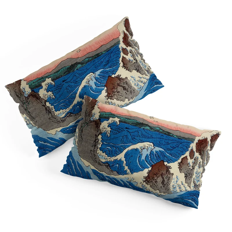 Whirlpools Utagawa Hiroshige Pillow Sham