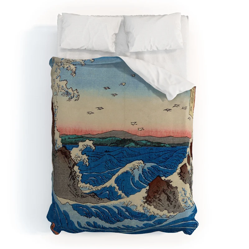 Whirlpools Utagawa Hiroshige Duvet Cover