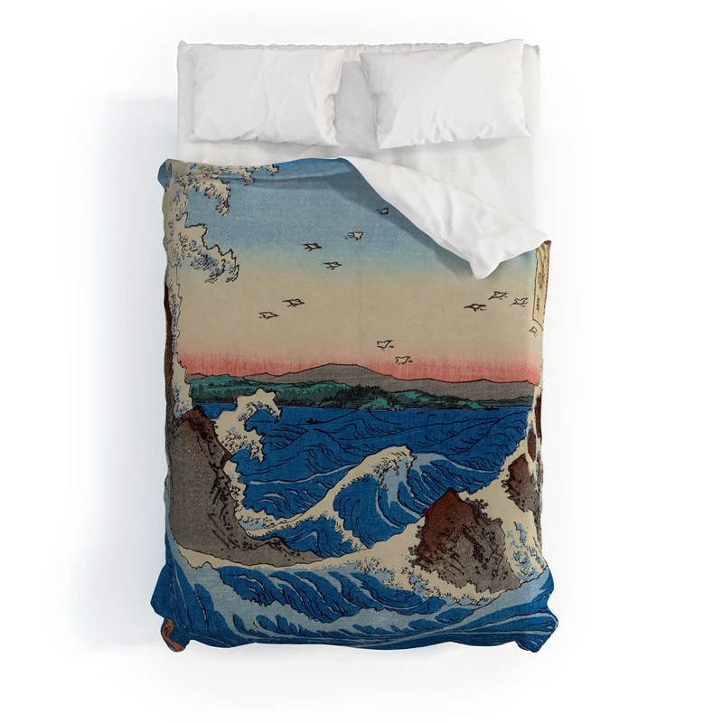 Whirlpools Utagawa Hiroshige Duvet Cover