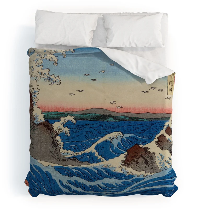 Whirlpools Utagawa Hiroshige Duvet Cover